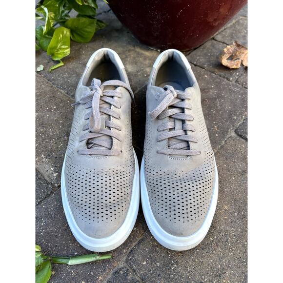 Cole Haan Men's GrandPro Rally Laser Cut Sneaker medium gray size 12M - Picture 2 of 7